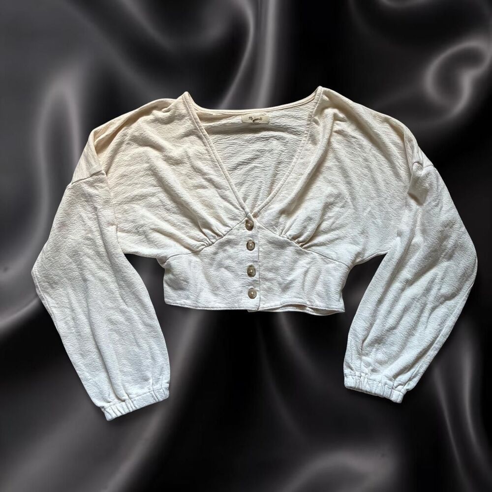 Madewell Cream Crop Top